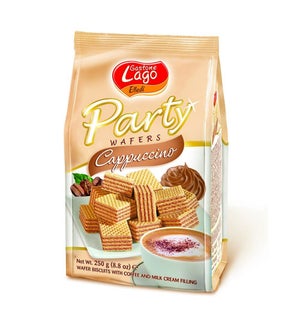 Lago Party Wafers Bags - CAPPUCCINO 250 g * 10